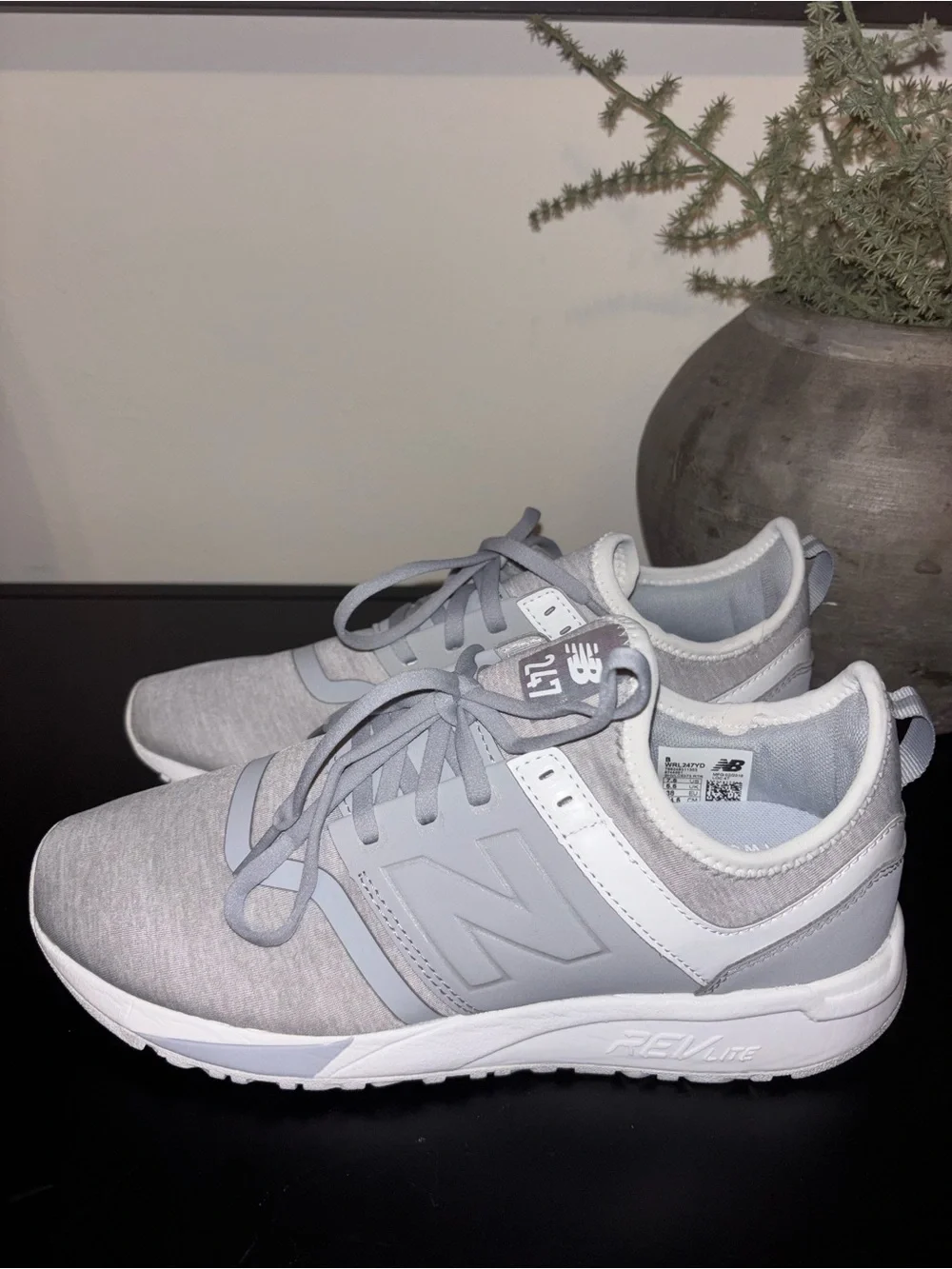 New Balance Women's Light Gray Athletic Sneakers